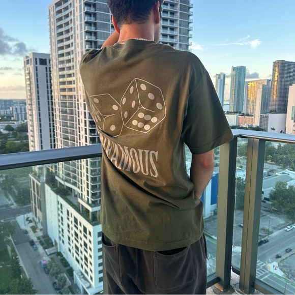 Infamous Dice Shirt 
Military Green - Picture 8 of 9